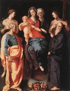 Pontormo, Jacopo Madonna and Child with St Anne and Other Saints oil painting artist